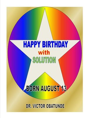 cover image of BORN AUGUST 13